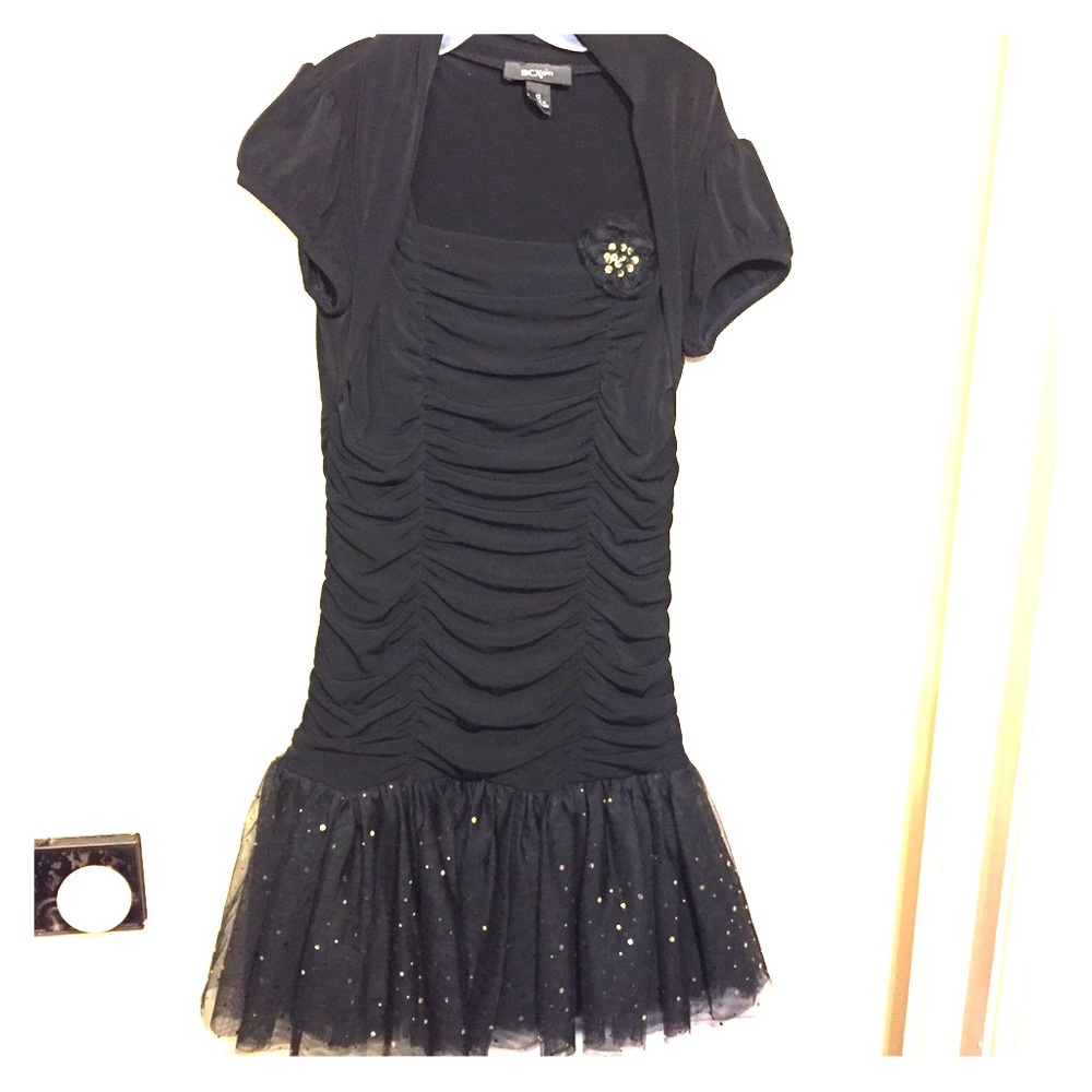 Super cute black and gold Girls dress size 12